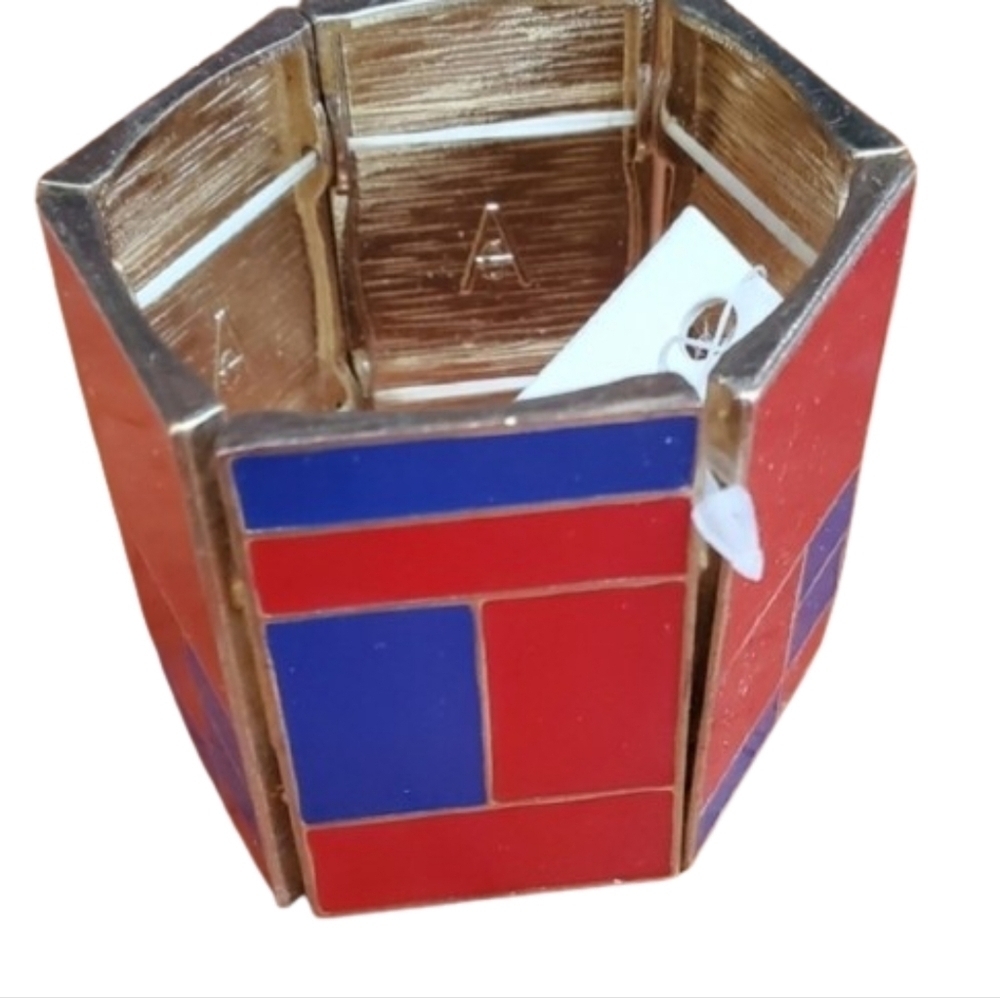 Amita Singh‎ Geometric enamel bracelet